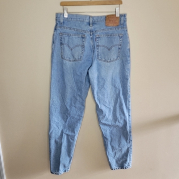 90s Vintage Levi's | 550 Relaxed Fit Tapered Leg Long Length Mom Jeans Size 15 - Picture 4 of 7